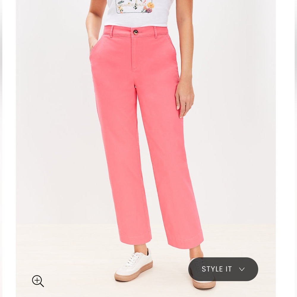 Loft Outlet Monroe straight cropped pant